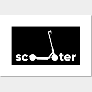 scooter escooter Posters and Art